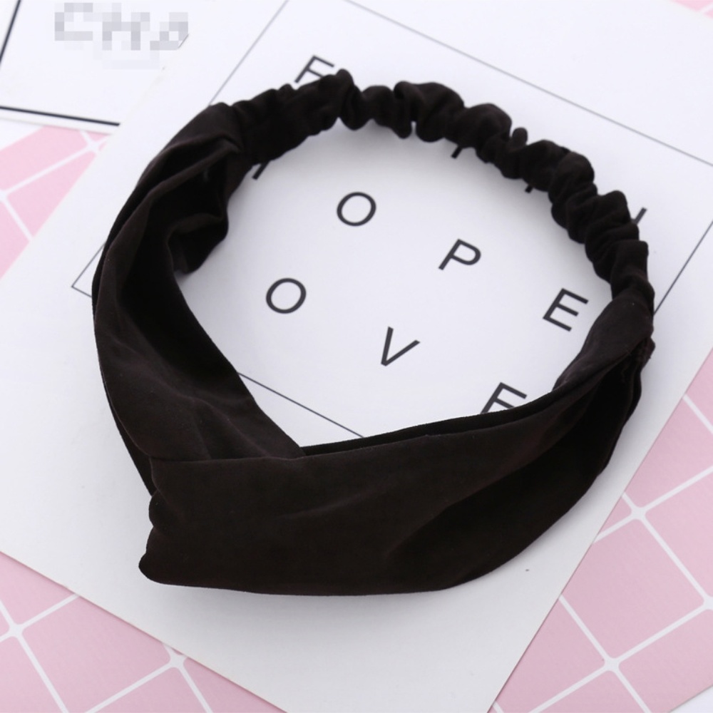 Autumn Black Twist Knot Headband
